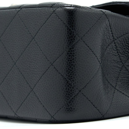 Chanel Classic Jumbo Double Flap Bag Caviar Black SHW
