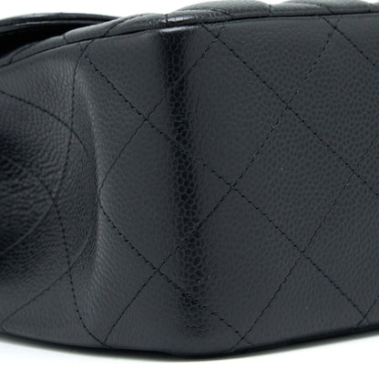 Chanel Classic Jumbo Double Flap Bag Caviar Black SHW