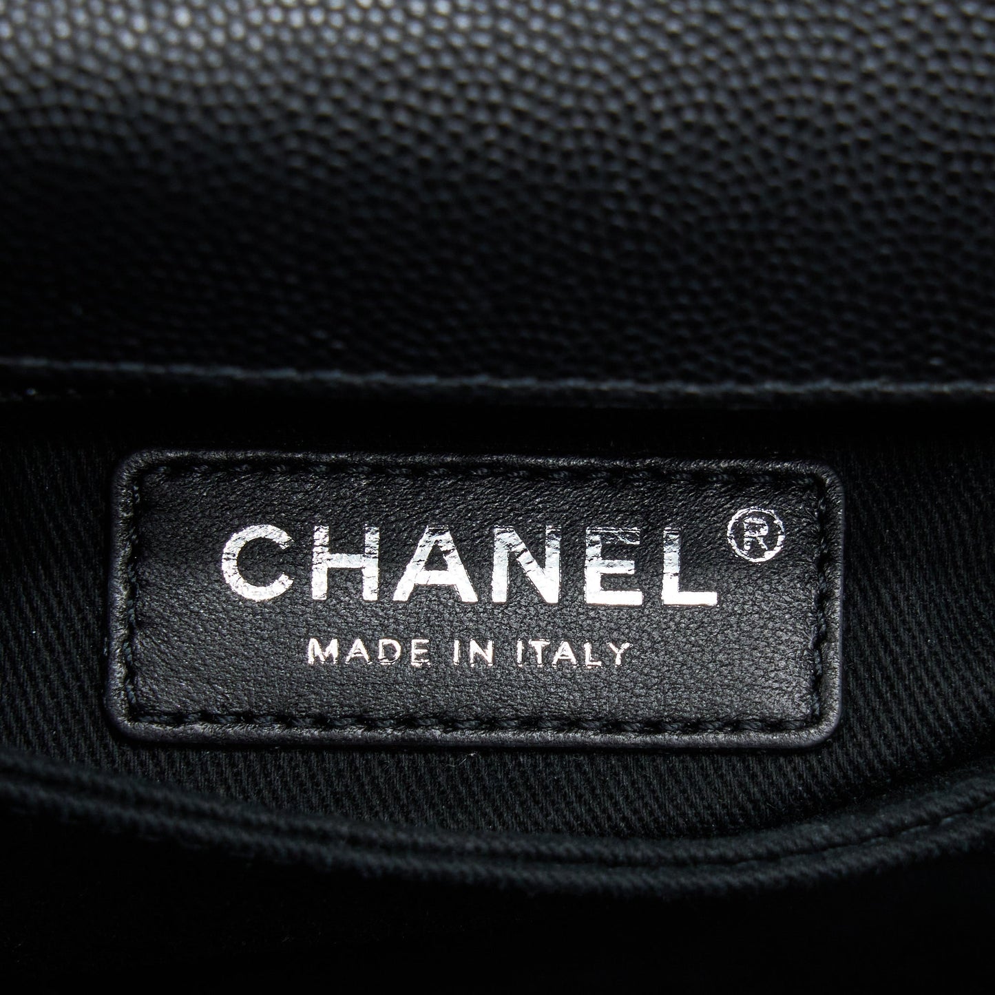 Chanel Small Coco Handle Chevron Caviar So Black