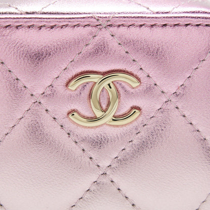 Chanel Mini Vanity With Giant Chain Iridescent Pink LGHW