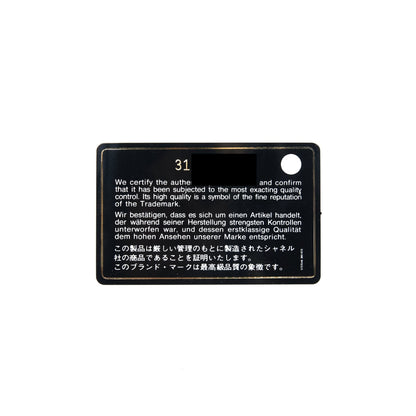 Chanel Mini flap card holder Ribbon Chain Lambskin Black LGHW