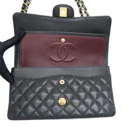 Chanel Medium Classic Flap Bag Caviar Black GHW