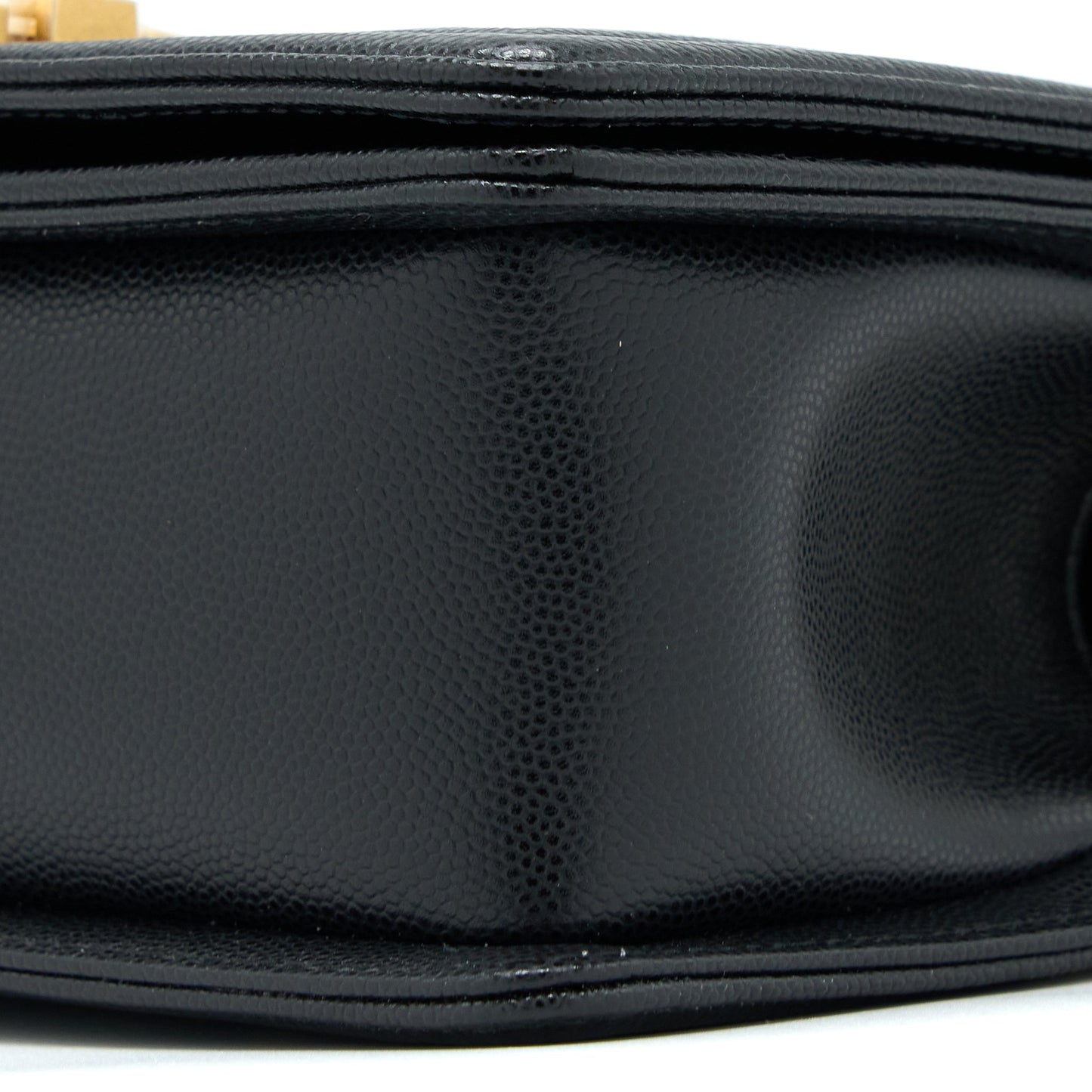 Chanel Small Boy Bag Caviar Black GHW (Microchip )