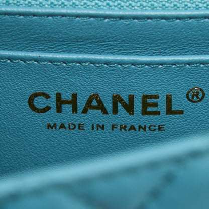 Chanel Mini 2.55 Reissue Flap Bag Aged Calfskin Light Blue GHW