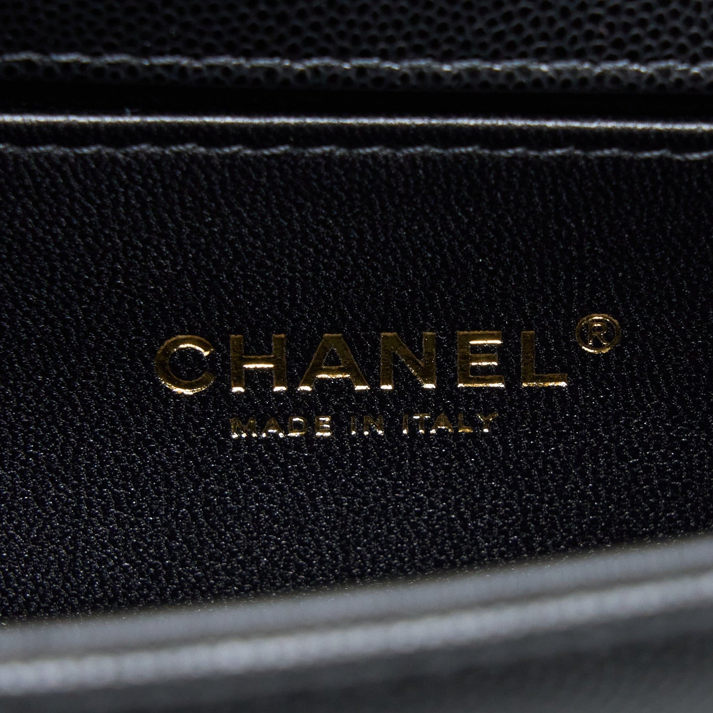 Chanel Small Boy Bag Caviar Black GHW (Microchip )