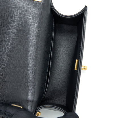 Chanel Small Boy Bag Caviar Black GHW (Microchip )