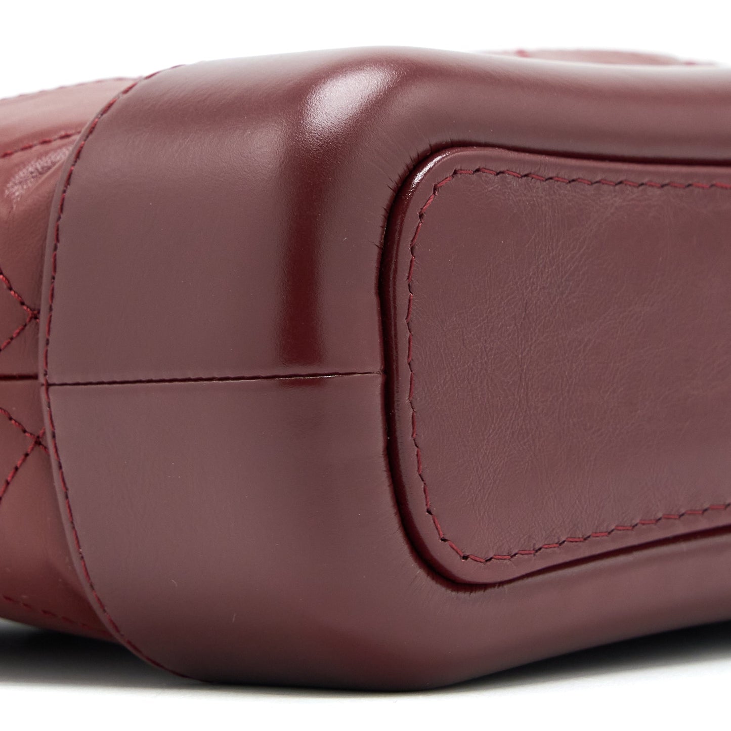 Chanel Small Gabrielle Hobo Bag Calfskin Burgundy Multicolour Hardware