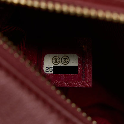 Chanel Small Gabrielle Hobo Bag Calfskin Burgundy Multicolour Hardware