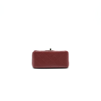 CHANEL MINI SQUARE CARVIAR RED SHW