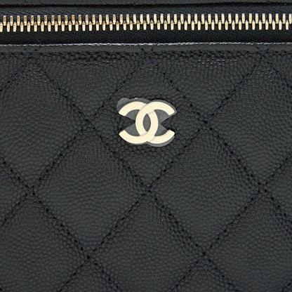 Chanel 22C Long vanity with Chain Caviar black LGHW