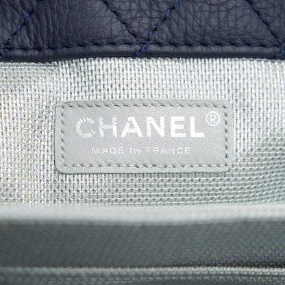Chanel XXL Airline Classic flap bag in Navy SHW