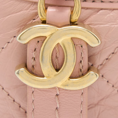 Chanel Small Gabrielle Hobo Bag Calfskin Light Pink Multicolour Hardware