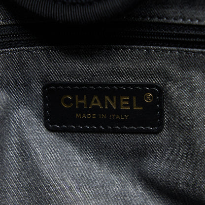 Chanel Black Raffia Deauville Tote Bag GHW