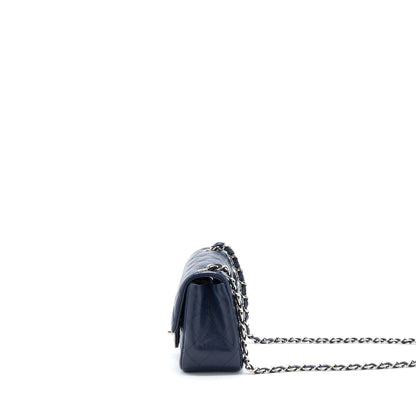 Chanel Mini Square Flap Bag Caviar Navy SHW