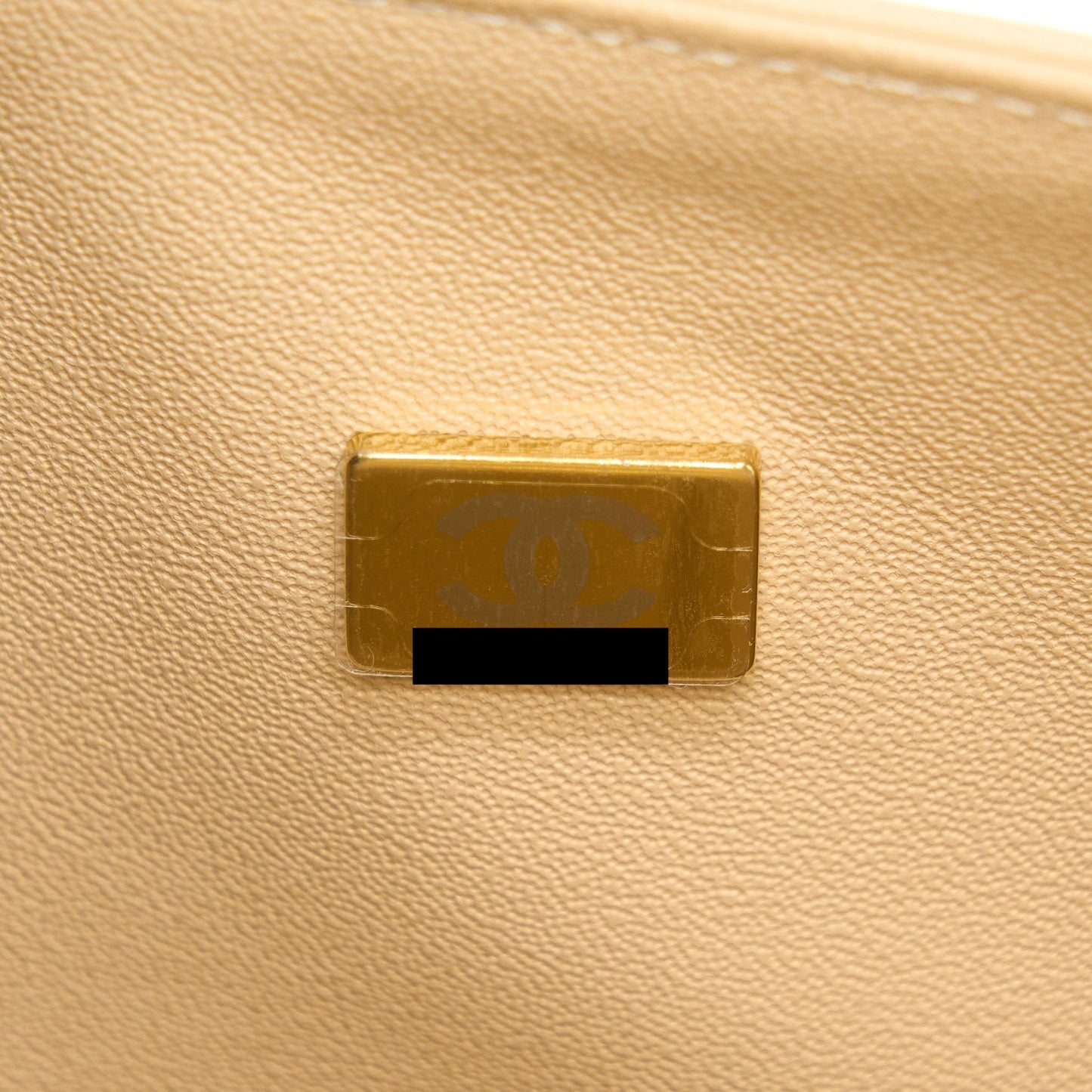 Chanel Medium Classic Flap Bag Lambskin Beige LGHW (Microchip)
