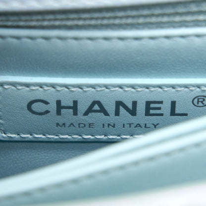 Chanel Small Coco Handle ombr Iridescent light Blue Multicolour Hardware (Microchip)