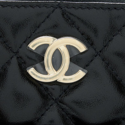 Chanel 22A Backpack Patent Black LGHW (Microchip)