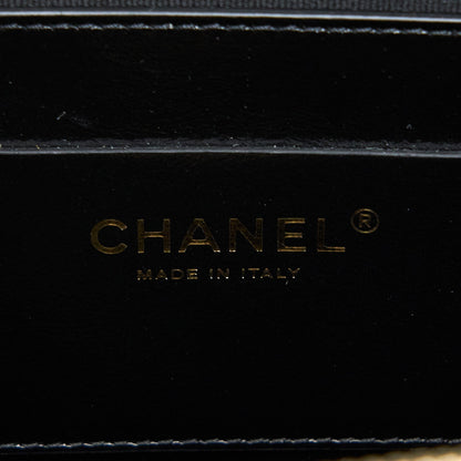 Chanel 22A Backpack Patent Black LGHW (Microchip)