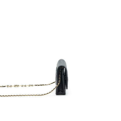 Chanel 21A Coco letter Wallet on Chain Black Caviar GHW