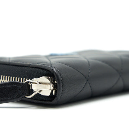 Chanel Classic Zipped Coin Purse black SHW Lambskin