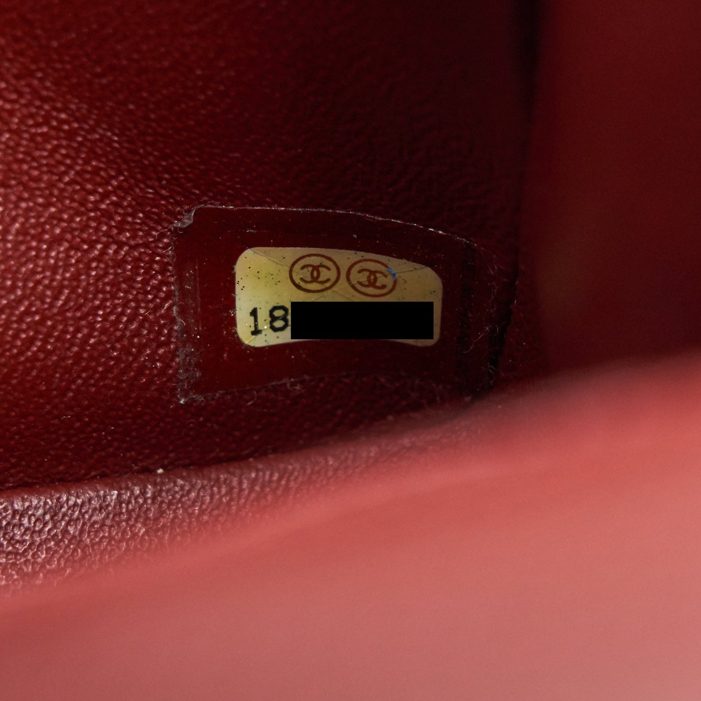 CHANEL MINI SQUARE CARVIAR RED SHW