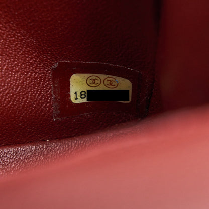 CHANEL MINI SQUARE CARVIAR RED SHW