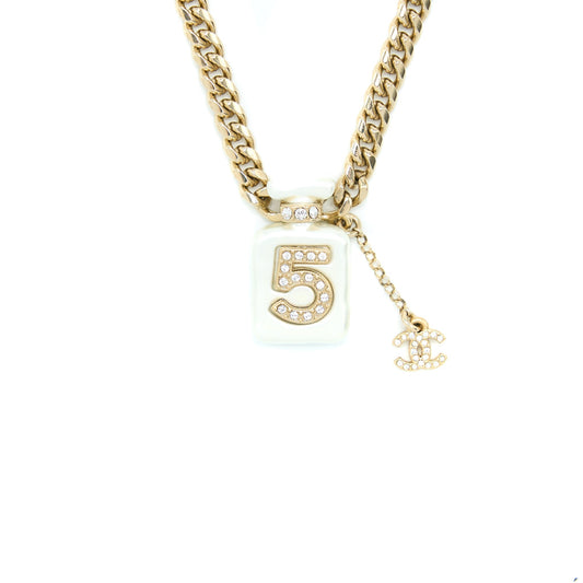 Chanel No.5 Perfume Bottle Choker/ Necklace LGHW
