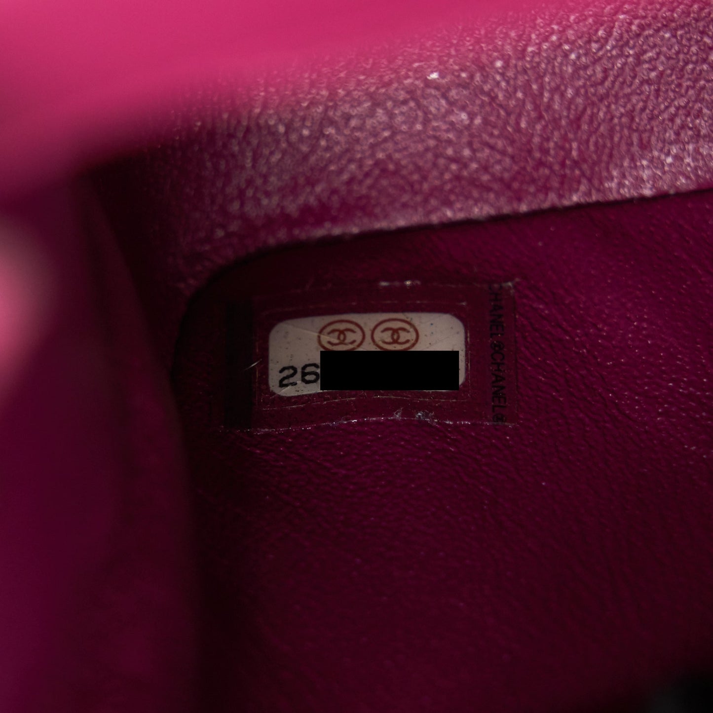 CHANEL MINI SQUARE CHEVRON RASPBERRY RED LAMBSKIN GHW