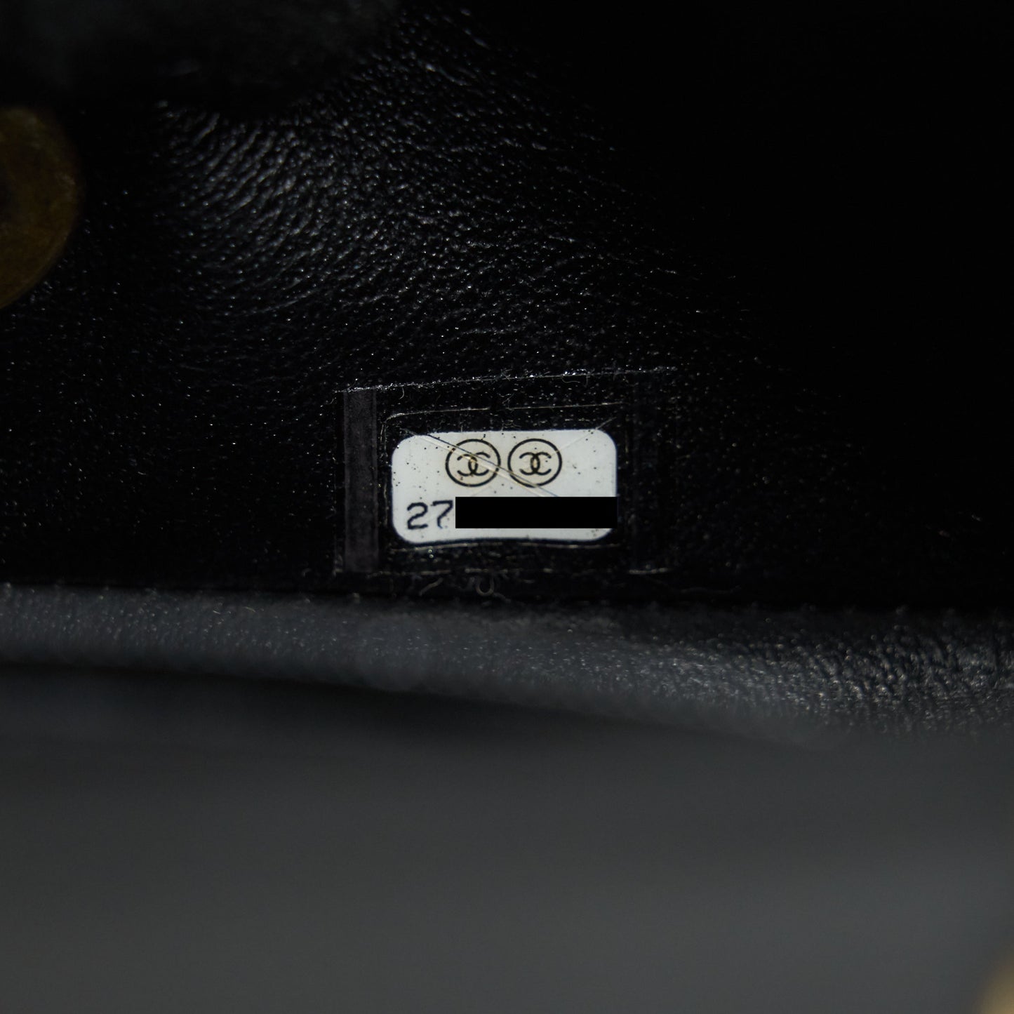 CHANEL MINI SQUARE BLACK LAMBSKIN GHW