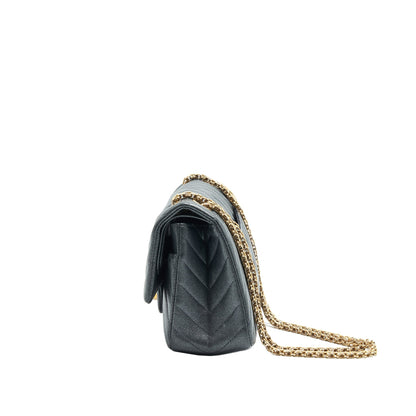 Chanel Chevron Small 2.55 226 Reissue Bag Charcoal GHW
