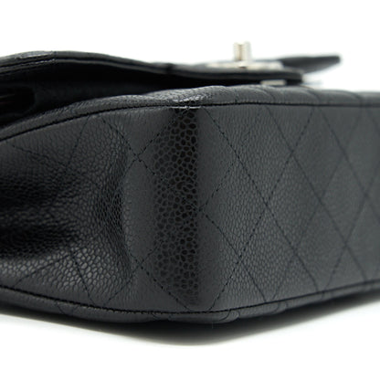 Chanel Small Classic Flap Bag Caviar Black SHW(Microchip)