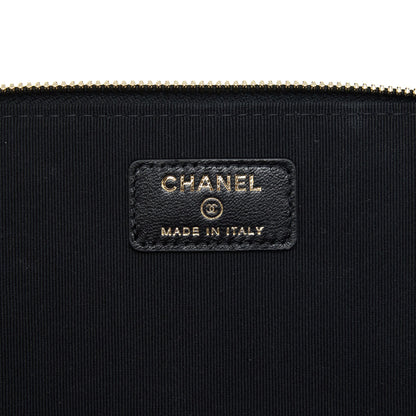 Chanel Top Handle Long Vanity Lambskin Black LGHW