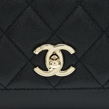 Chanel Small Business Affinity Caviar Black LGHW(Microchip)
