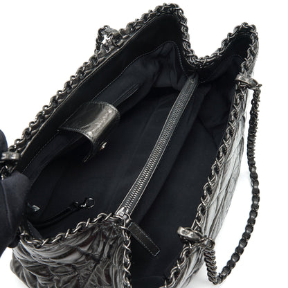 Chanel Quilted Tote Bag With Chain