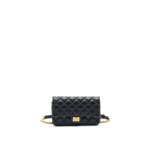 Chanel 2.55 Waist Bag in black GHW