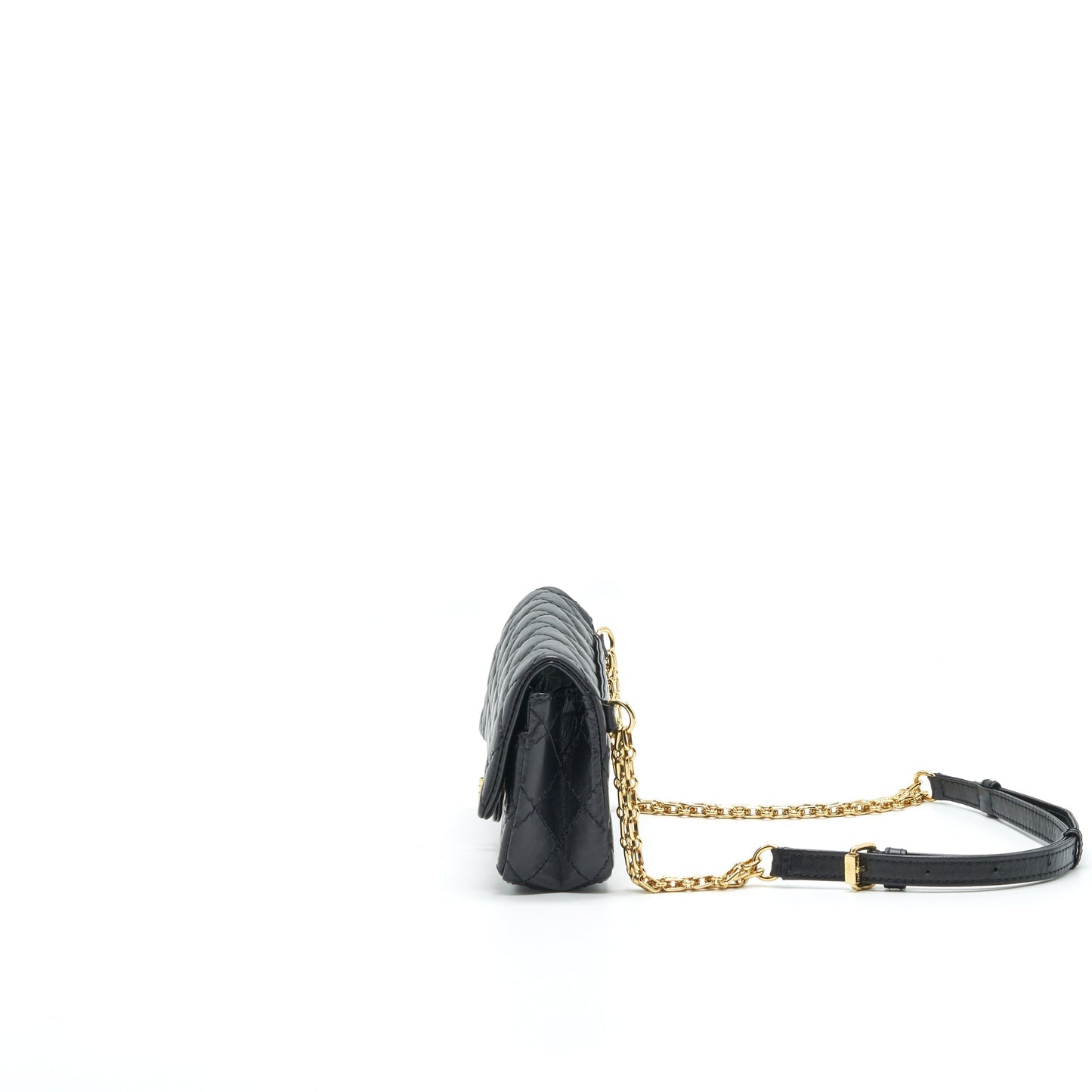 Chanel 2.55 Waist Bag in black GHW