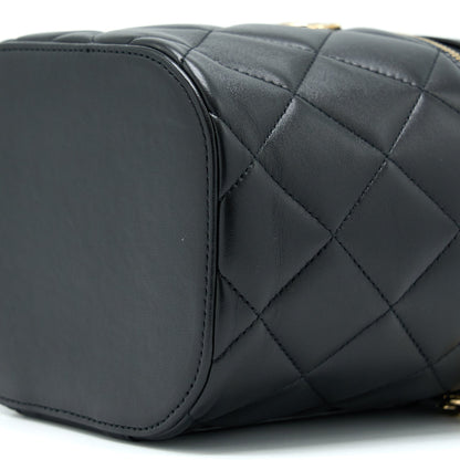 Chanel Trendy Vanity Case Lambskin Black LGHW (Microchip)
