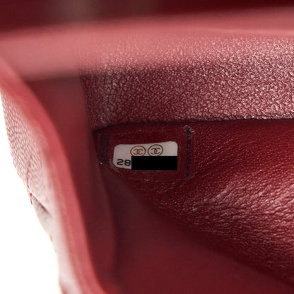 Chanel Medium Classic Double Flap Bag Caviar Dark Red LGHW