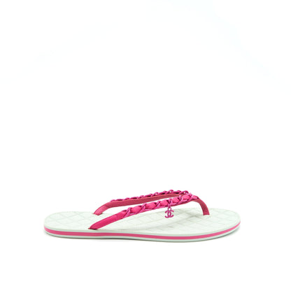 Chanel Size 38.5 Sandals Mint Green/ Pink