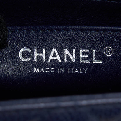Chanel Mini Square Flap Bag Caviar Navy SHW
