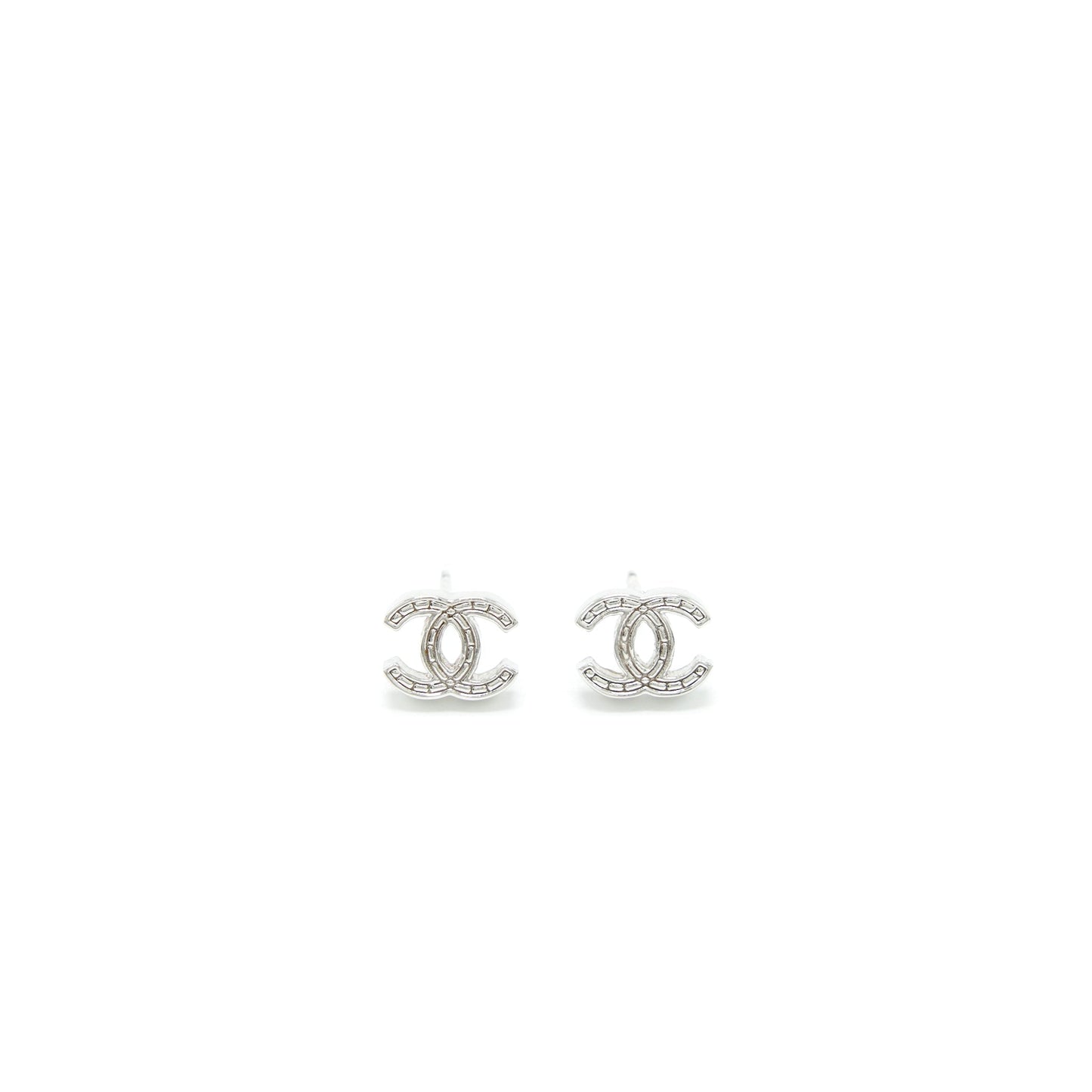 Chanel CC Logo Necklace/Earrings SHW(Sell In A Set)