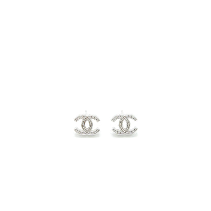 Chanel CC Logo Necklace/Earrings SHW(Sell In A Set)