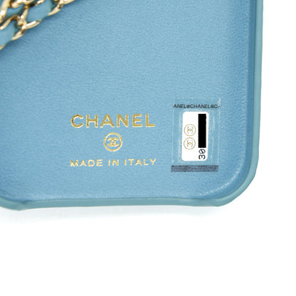 Chanel Pearl Crush phone case with Chain for iPhone 12 pro