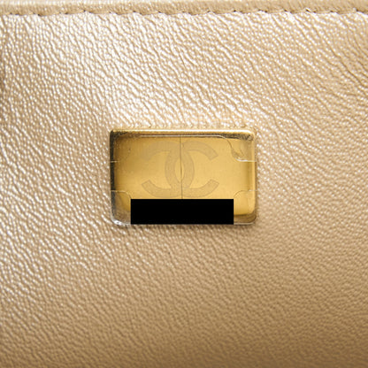 Chanel 22C Mini Rectangular Flap Bag Goatskin Ombre Beige Brushed GHW(Microchip)