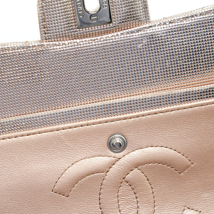 CHANEL SEASONAL MEDIUM FLAP BAG IN CHAMPAGNE PINK SHW