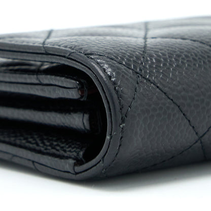 Chanel Classic Long Wallet Caviar Black LGHW