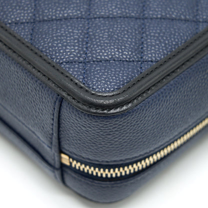 CHANEL VANITY CASE IN SMALL NAVY