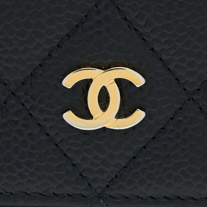 Chanel Classic Long Wallet Caviar Black LGHW