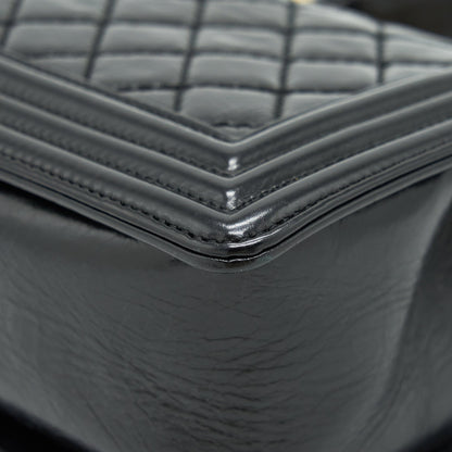 Chanel Medium Boy Bag Calfskin Black GHW