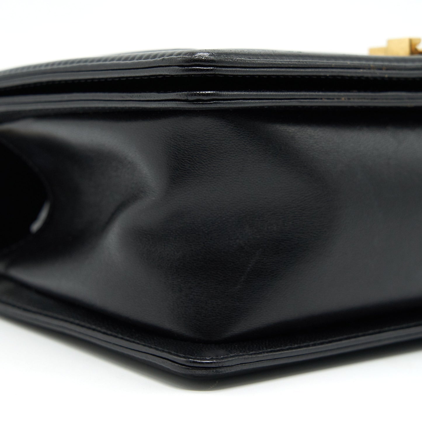 CHANEL TWEED MEDIUM LE BOY CHEVRON BLACK AND WHITE GHW